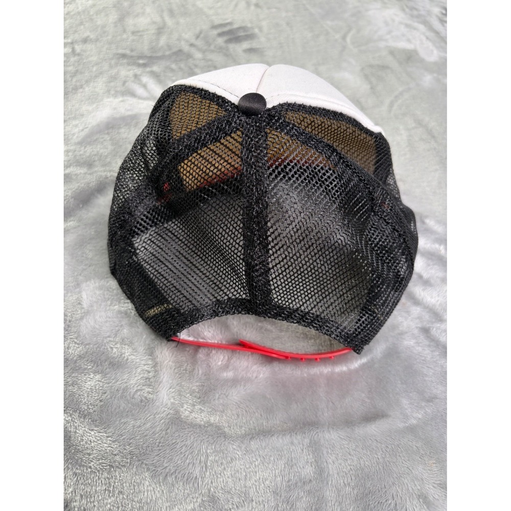Vans Foam Trucker Hat Snapback Cap Red White Black Checkerboard Brim Visor Rope - Picture 2 of 6